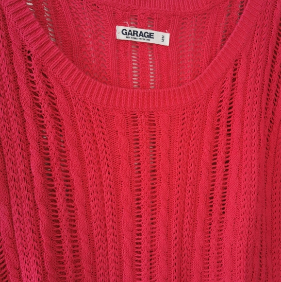 Cable knit short sleeve sweater - Picture 2 of 3